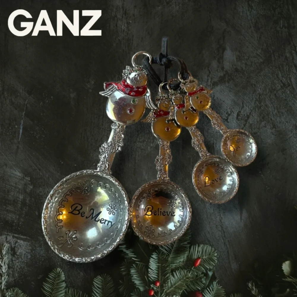 Ganz Silver Snowman Measuring Spoons